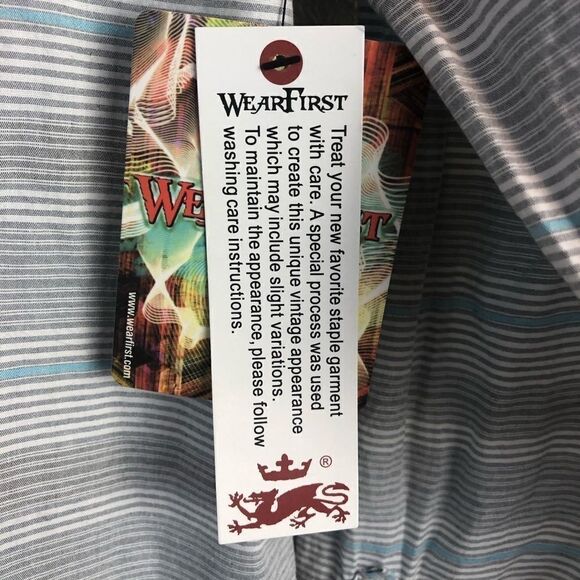 NWT Wear First Button Down Shirt Size Medium - Picture 4 of 6